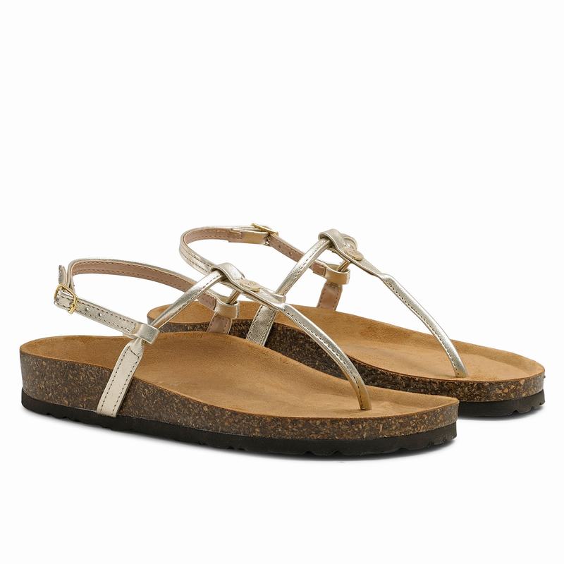 Metallic Russell And Bromley Teebird Women's Flat Sandals | TJN2865BF