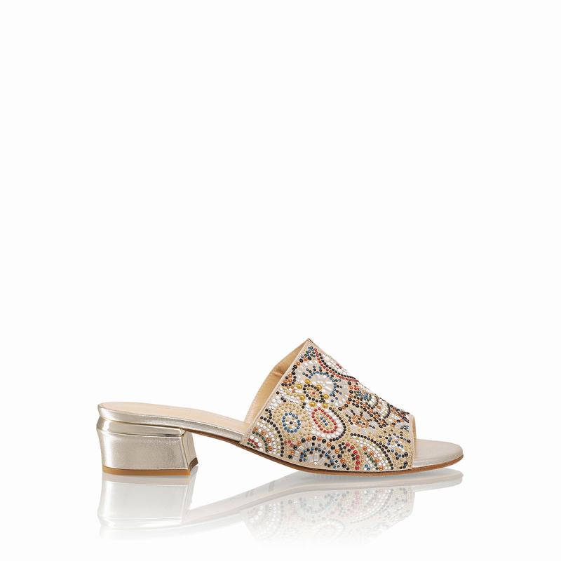 Multicolor Russell And Bromley Beady Women\'s Mules | VPJ8972KR