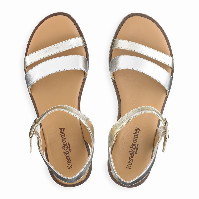 Multicolor Russell And Bromley Bowery Women's Flat Sandals | FMT4755OB