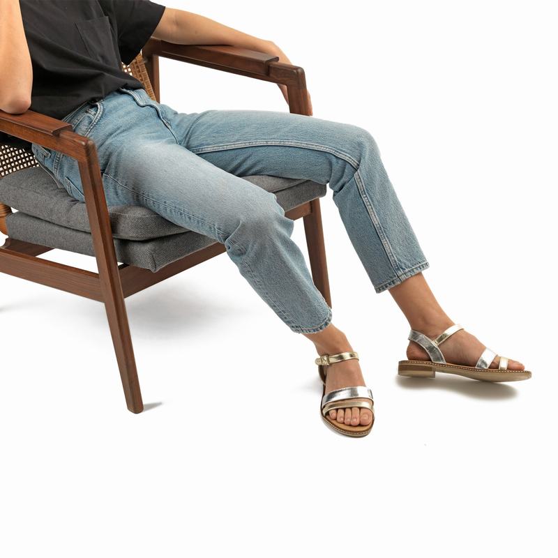 Multicolor Russell And Bromley Bowery Women's Flat Sandals | FMT4755OB