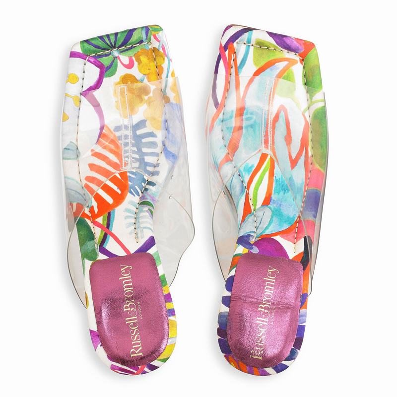 Multicolor Russell And Bromley Illusion Women's Mules | WBR5092YS