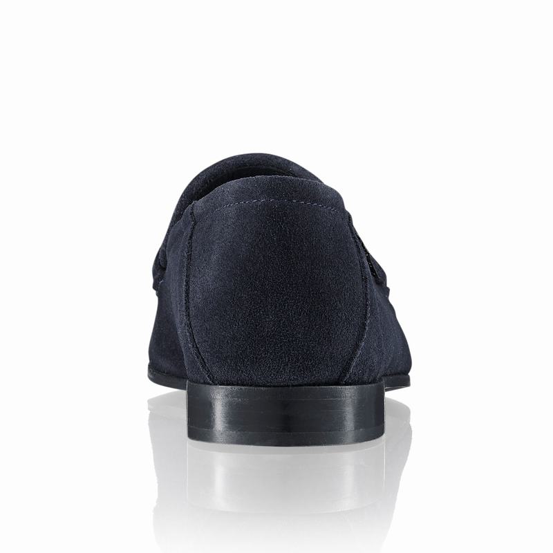 Navy Russell And Bromley Loafer Women's Loafers | XES3019ZH