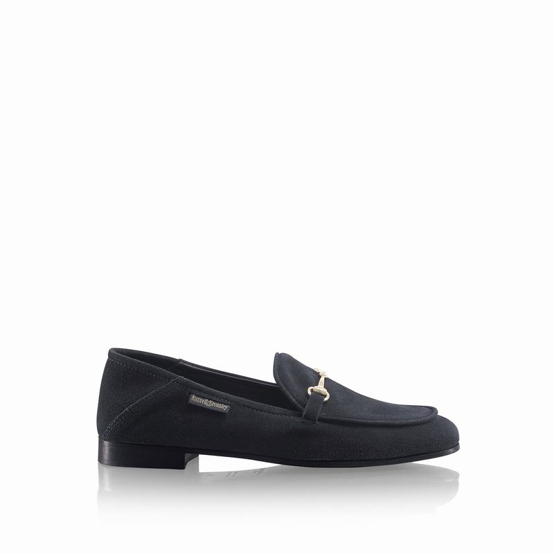 Navy Russell And Bromley Loafer Women\'s Loafers | XES3019ZH