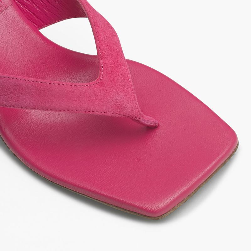 Pink Russell And Bromley Airshow Women's Heeled Sandals | ZKJ567ED