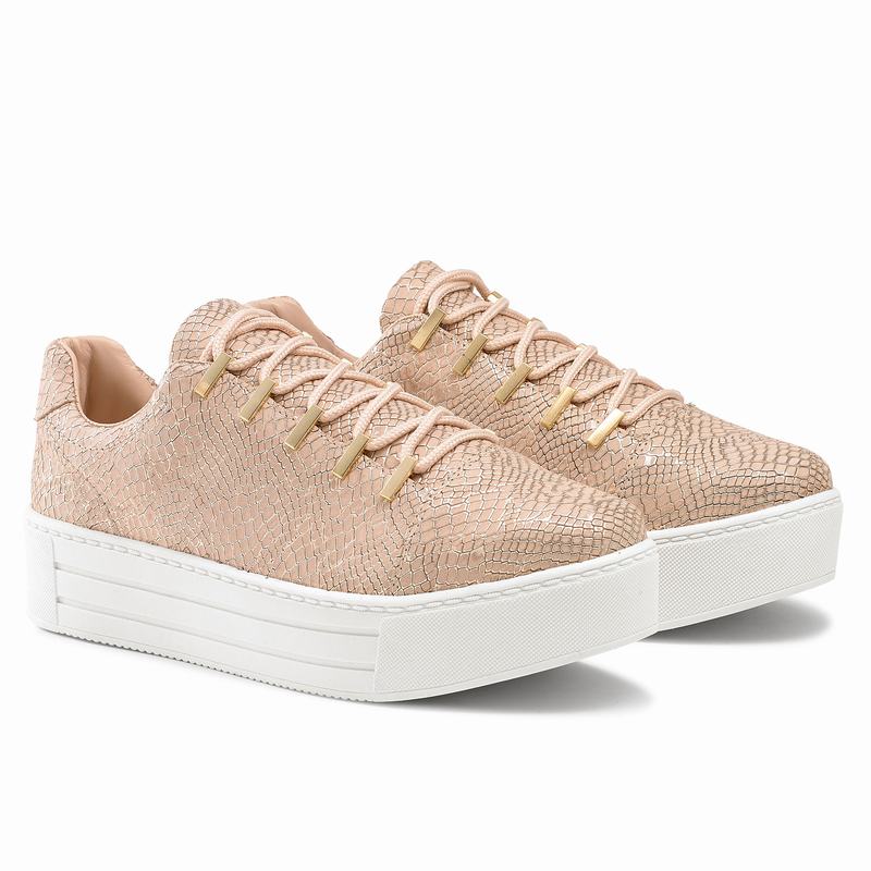 Pink Russell And Bromley Barfly Women's Platform Sneakers | SAL7136TY