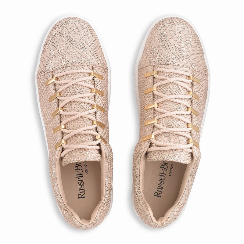 Pink Russell And Bromley Barfly Women's Platform Sneakers | SAL7136TY