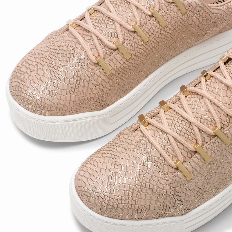 Pink Russell And Bromley Barfly Women's Platform Sneakers | SAL7136TY