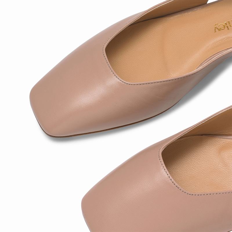 Pink Russell And Bromley Campaign Women's Dress Flats | EAW6327DZ
