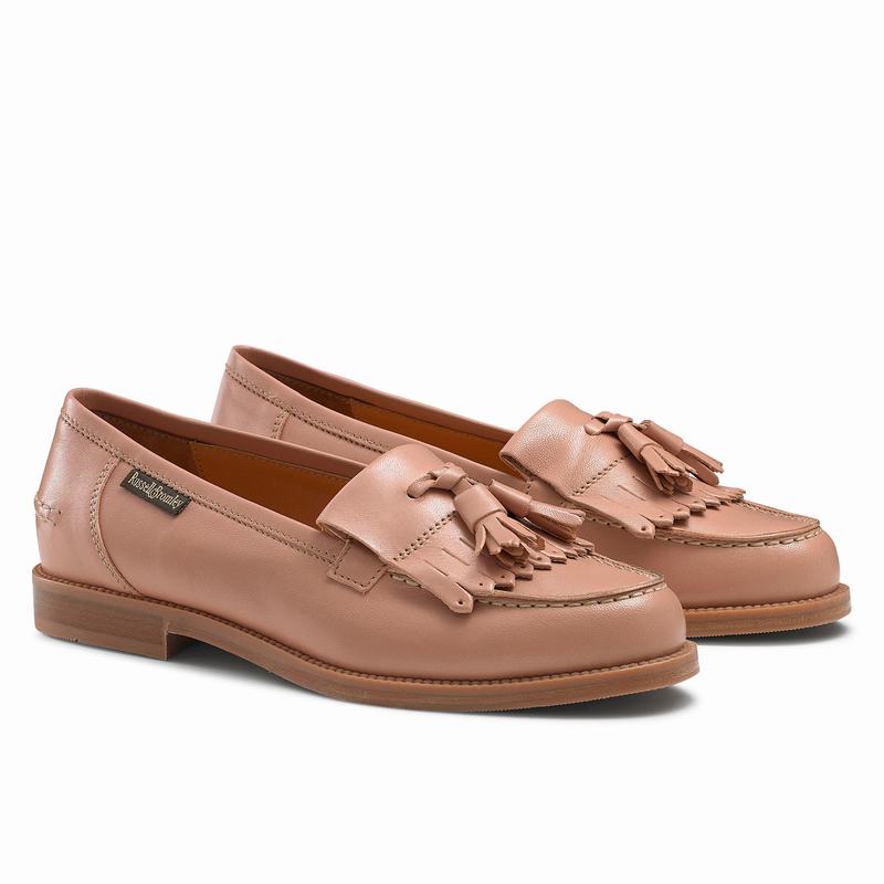 Pink Russell And Bromley Chester Women's Loafers | YGH9020MG