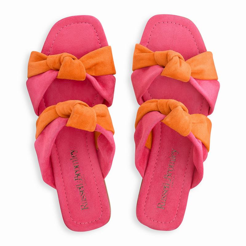Pink Russell And Bromley Compleat Women's Flat Sandals | CYI5619ZR