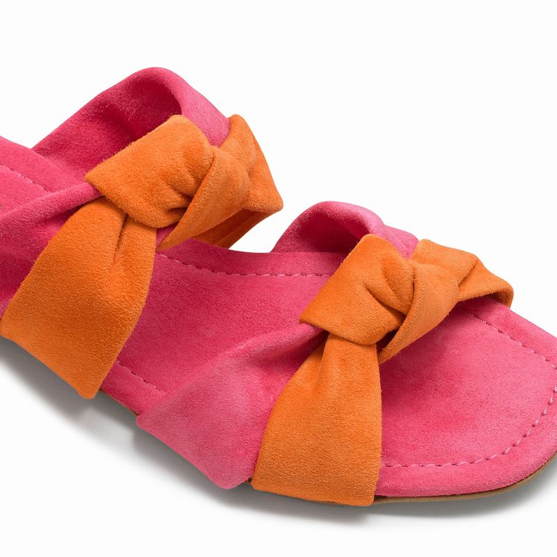 Pink Russell And Bromley Compleat Women's Flat Sandals | CYI5619ZR