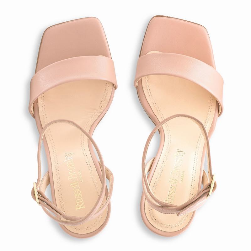 Pink Russell And Bromley Cosmo Women's Heeled Sandals | QKB5332XX