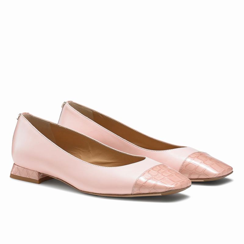 Pink Russell And Bromley Fondant Women's Ballet Flats | UDC5116GO