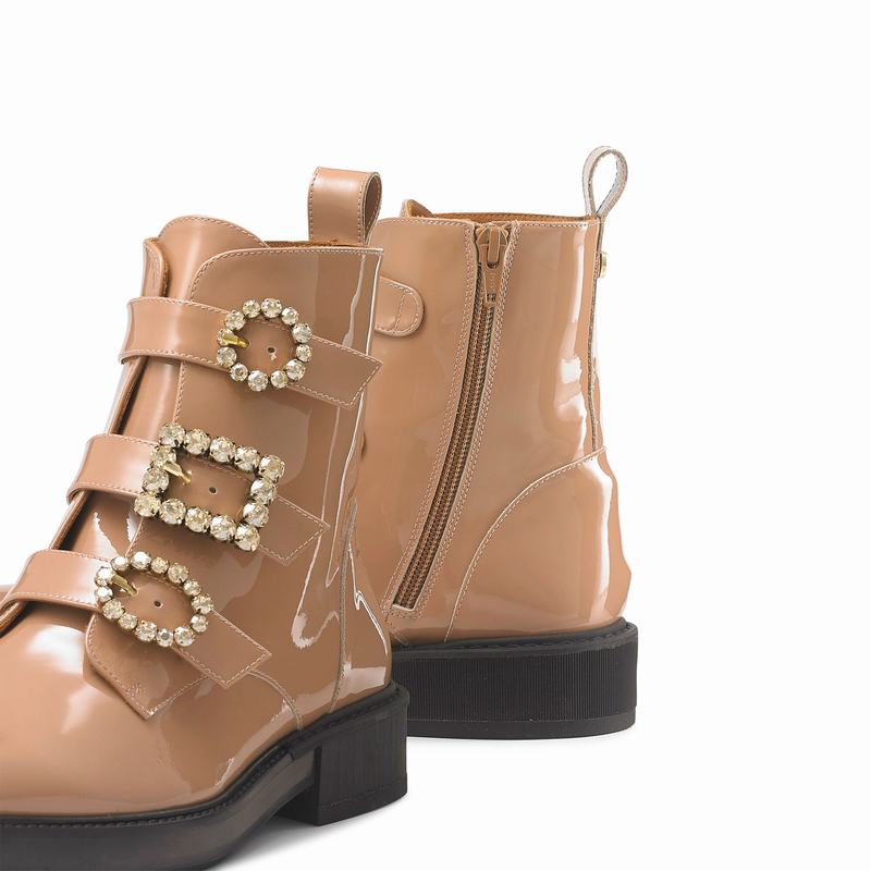Pink Russell And Bromley Glamorous Women's Ankle Boots | HIP2820XM