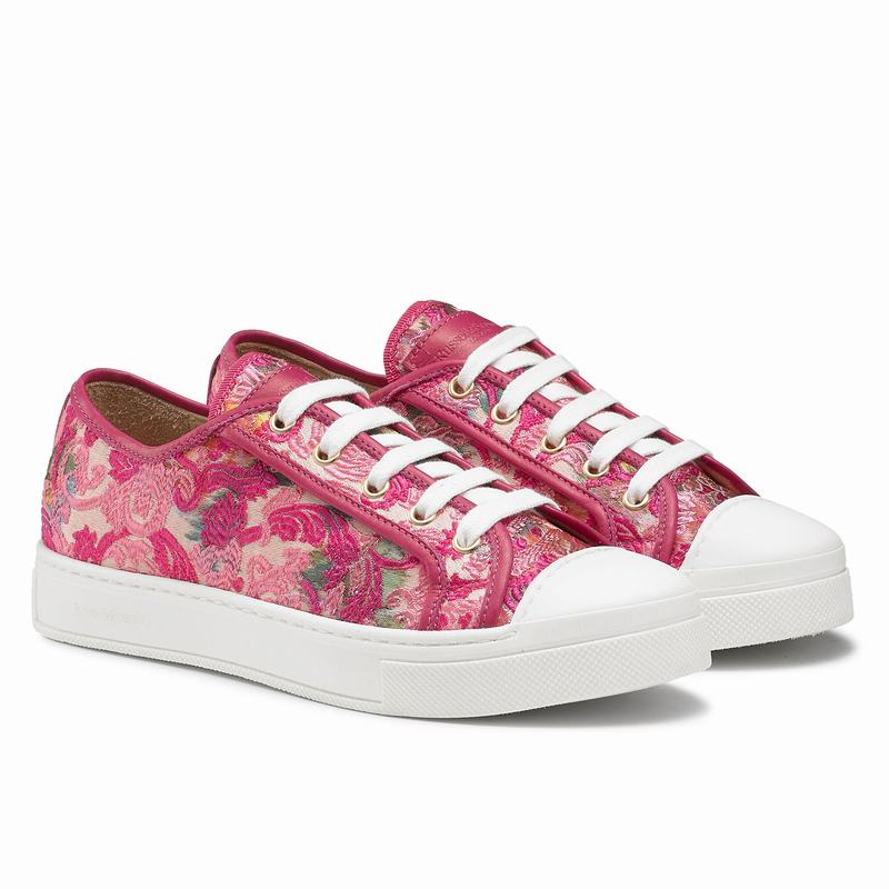 Pink Russell And Bromley Hampton Women's Low Top Sneakers | HKB4864IA