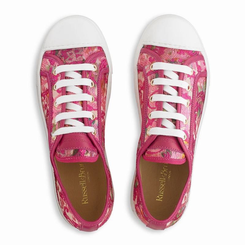 Pink Russell And Bromley Hampton Women's Low Top Sneakers | HKB4864IA