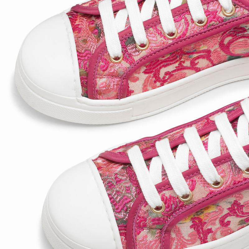 Pink Russell And Bromley Hampton Women's Low Top Sneakers | HKB4864IA