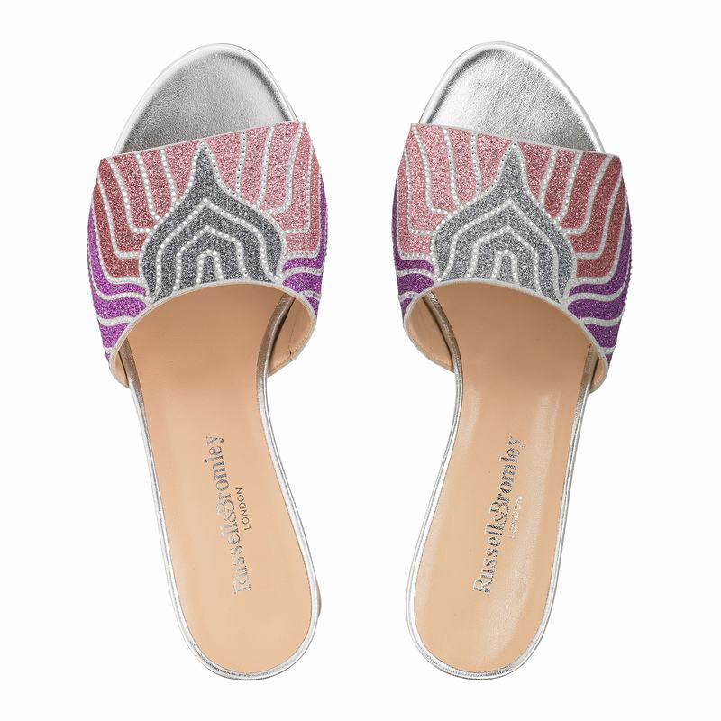 Pink Russell And Bromley Mazemule Women's Mules | NGA5716QK