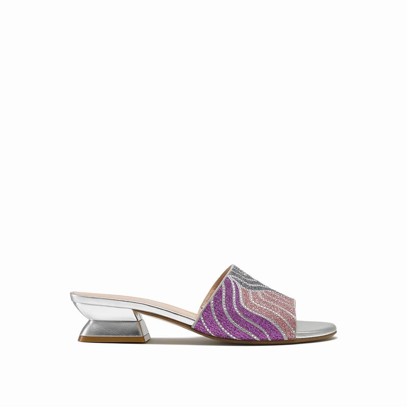 Pink Russell And Bromley Mazemule Women\'s Mules | NGA5716QK