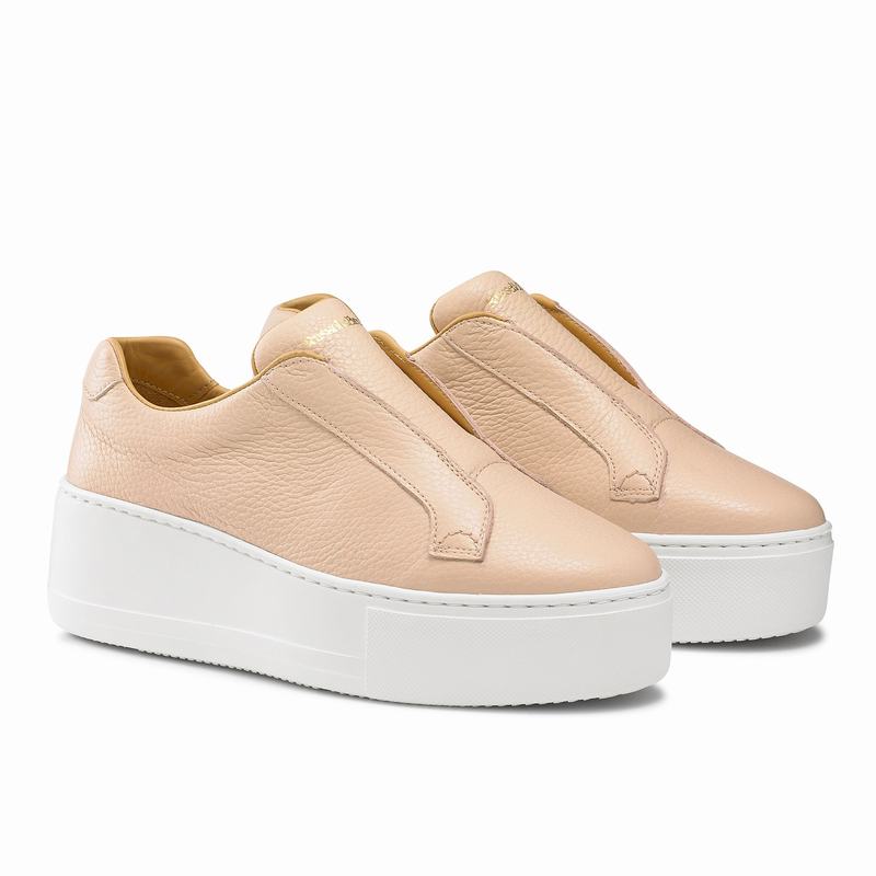 Pink Russell And Bromley Park Up Women's Platform Sneakers | BXG4038ZK