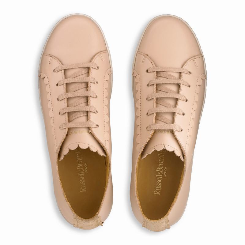 Pink Russell And Bromley Peony Women's Low Top Sneakers | HSO7096HI