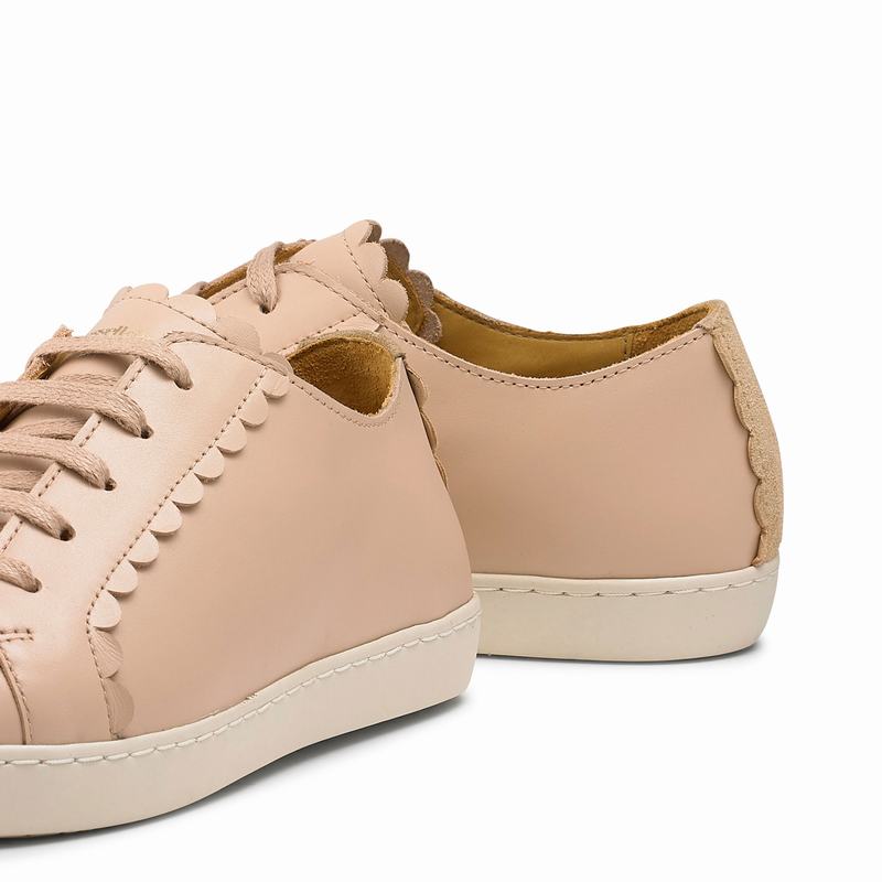 Pink Russell And Bromley Peony Women's Low Top Sneakers | HSO7096HI