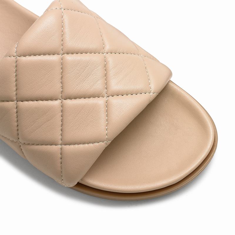 Pink Russell And Bromley Quiltsoft Women's Mules | ESE6856UD