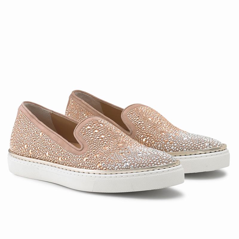 Pink Russell And Bromley Twinkletoe Women's Slip On Trainers | WGI2961EH