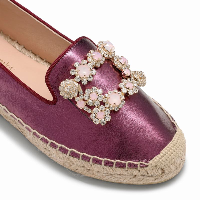 Purple Russell And Bromley Pocketfull Women's Espadrilles | YLL762PQ