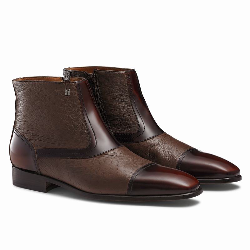 Red Russell And Bromley Bergamo Men's Chelsea Boots | ZKR4882IR
