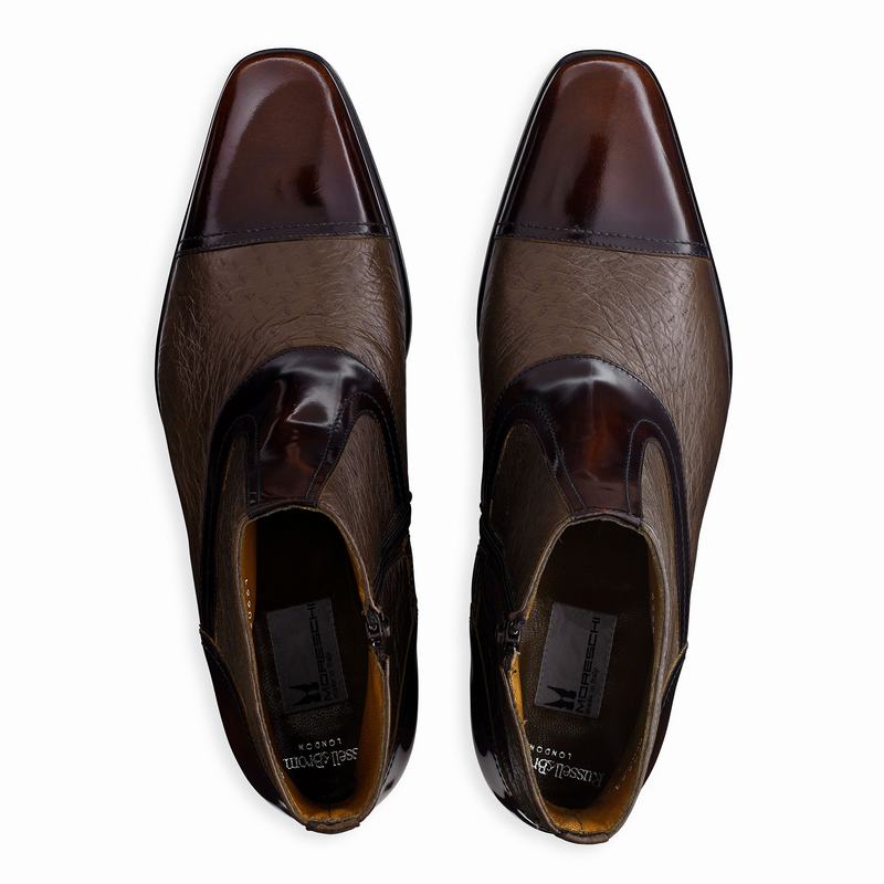 Red Russell And Bromley Bergamo Men's Chelsea Boots | ZKR4882IR