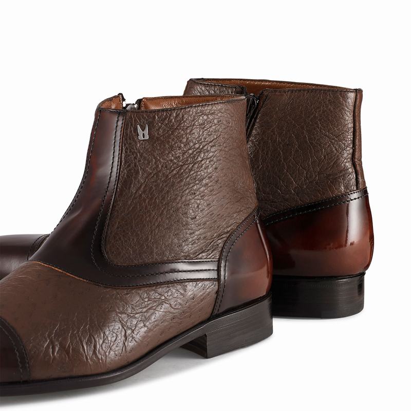 Red Russell And Bromley Bergamo Men's Chelsea Boots | ZKR4882IR