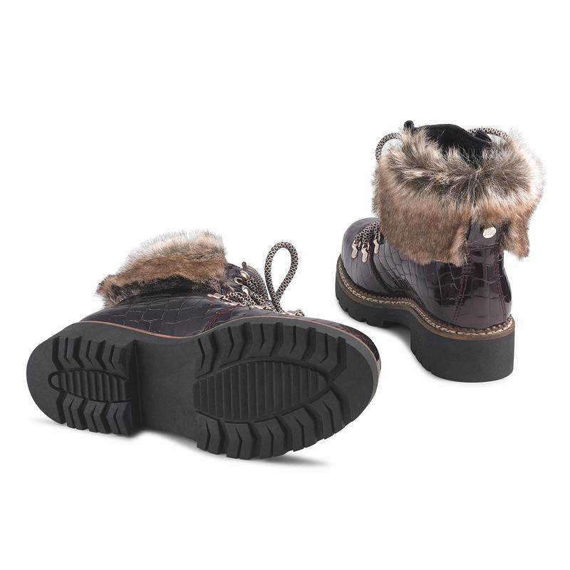 Red Russell And Bromley Icestorm Women's Lace Up Boots | KAK2292OQ