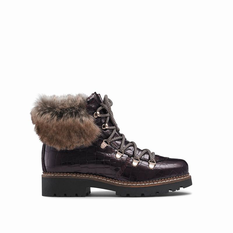 Red Russell And Bromley Icestorm Women\'s Lace Up Boots | KAK2292OQ