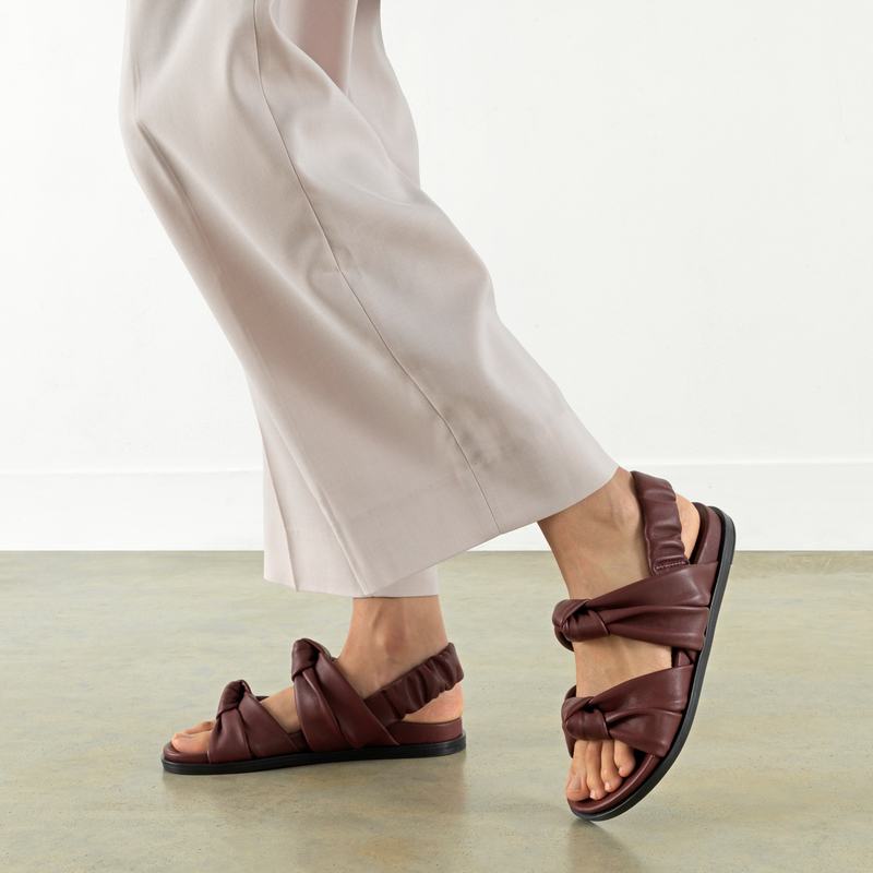 Red Russell And Bromley Knottie Women's Flat Sandals | IAP6036TT