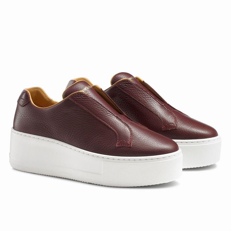 Red Russell And Bromley Park Up Women's Platform Sneakers | BQP255RB