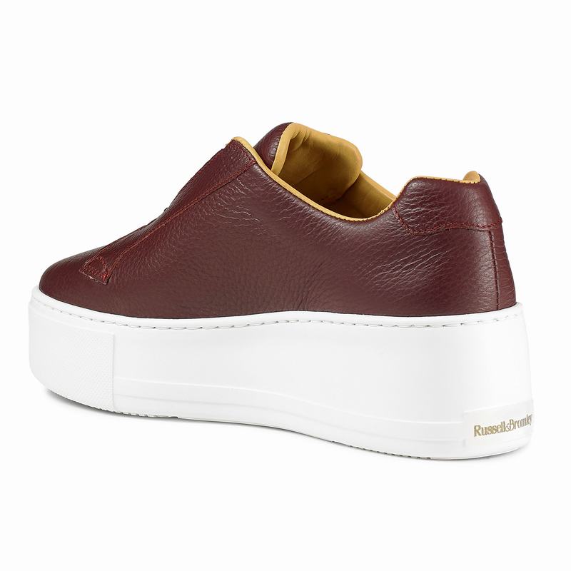 Red Russell And Bromley Park Up Women's Platform Sneakers | BQP255RB