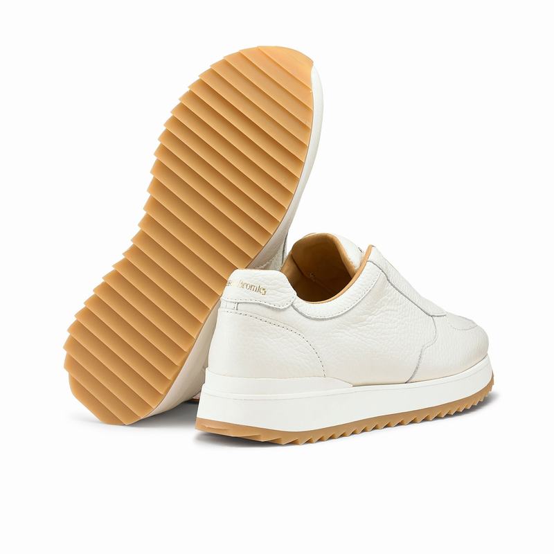 White Russell And Bromley Catch Me Women's Platform Sneakers | LBD9467KG