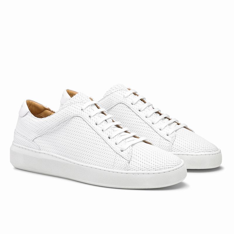 White Russell And Bromley Clear Run Men's Low Top Sneakers | ZMH7254XY