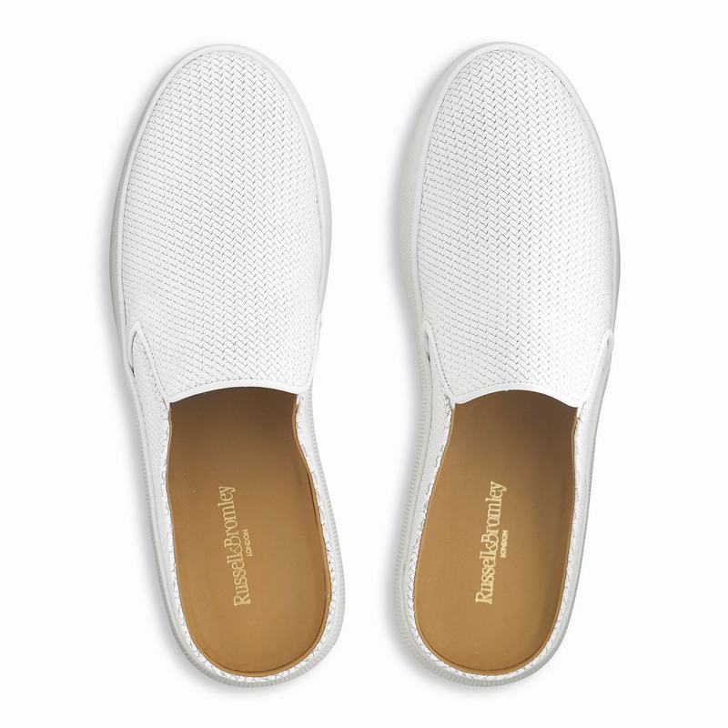 White Russell And Bromley Clearcut M Men's Loafers | BCN356KG