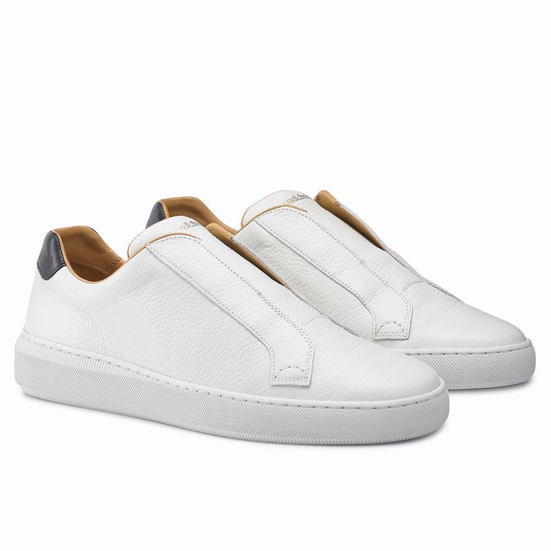White Russell And Bromley Clearway M Men's Low Top Sneakers | QNV4839PT
