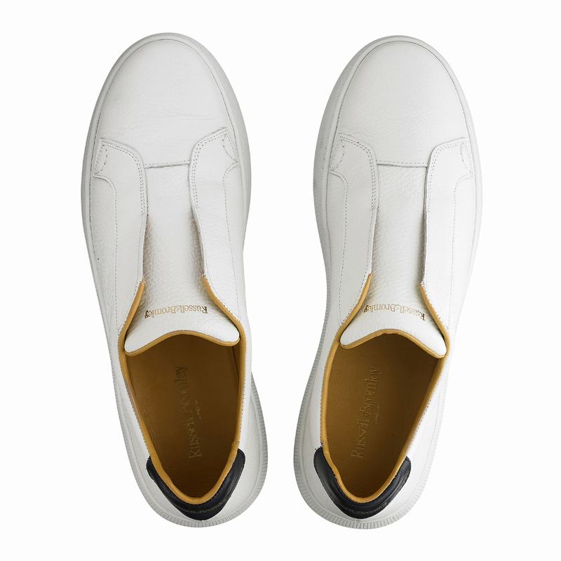 White Russell And Bromley Clearway M Men's Low Top Sneakers | QNV4839PT