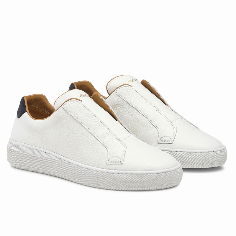 White Russell And Bromley Clearway Women's Slip On Trainers | IKC796RF