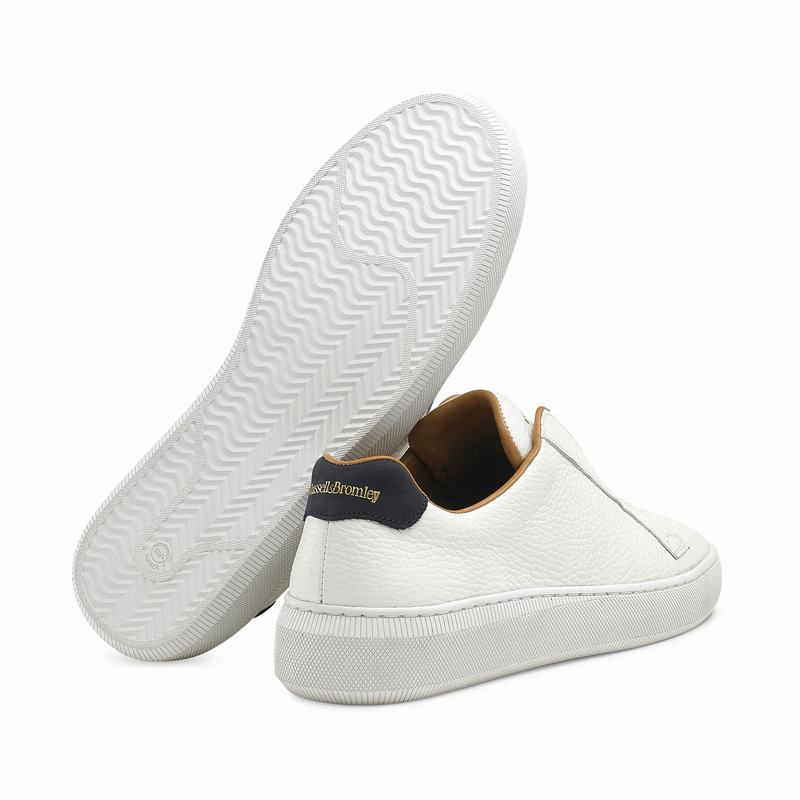 White Russell And Bromley Clearway Women's Slip On Trainers | IKC796RF