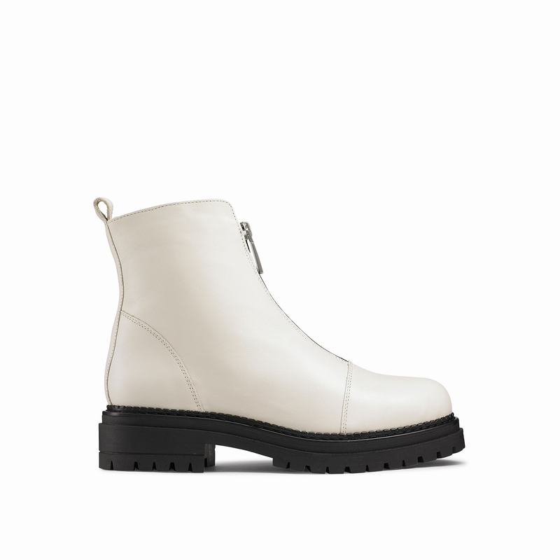 White Russell And Bromley Conquest Women\'s Ankle Boots | XAN267II