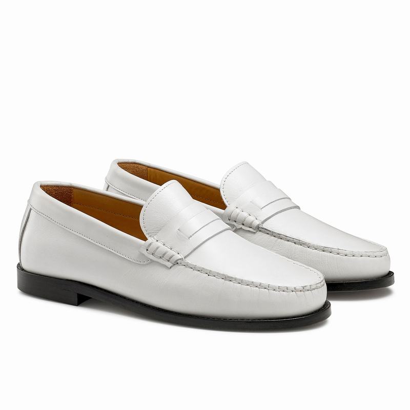 White Russell And Bromley Emily Women's Loafers | VKQ8839IL