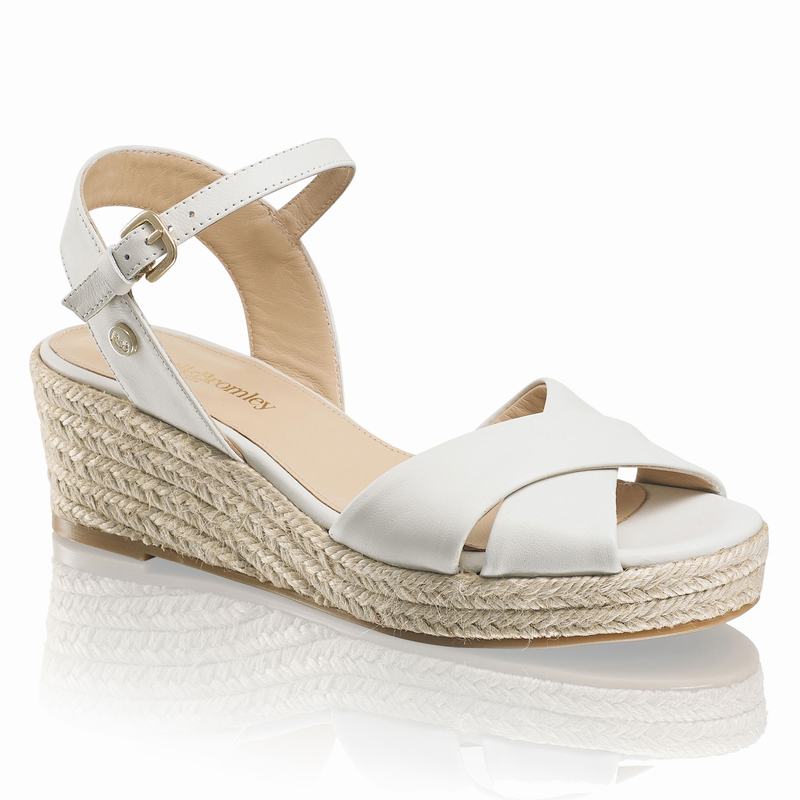White Russell And Bromley Gelato Women's Espadrilles | UPW2081IO