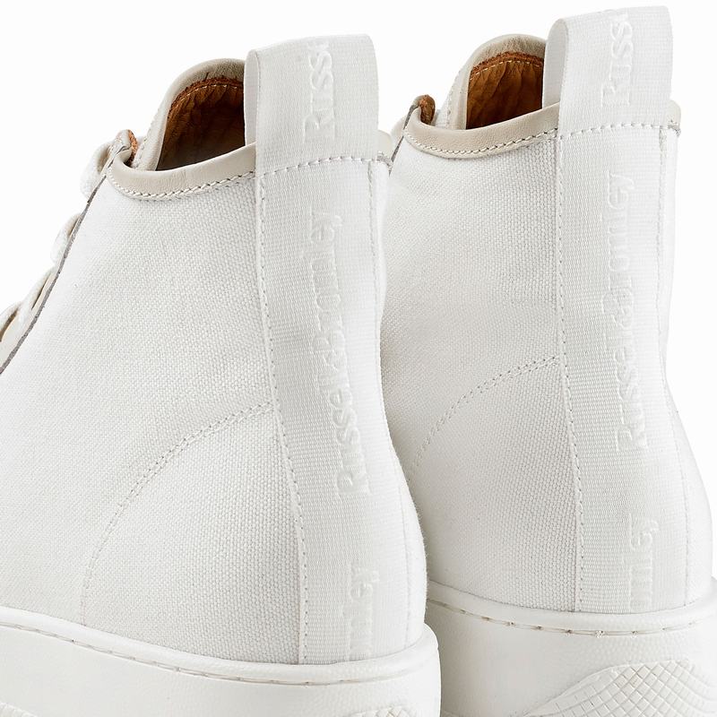 White Russell And Bromley Homerun Women's High Top Sneakers | TVW6785GA