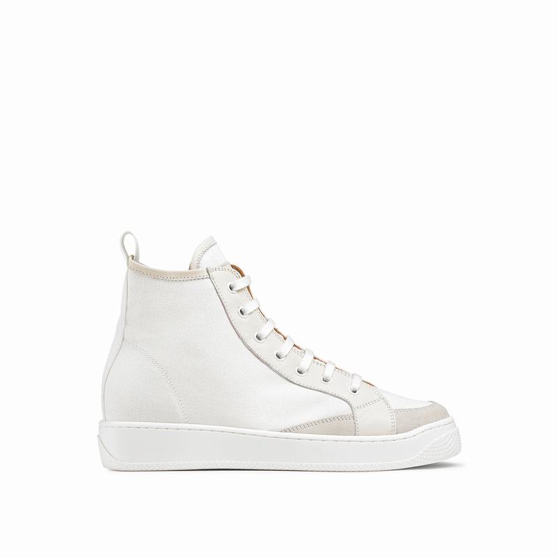 White Russell And Bromley Homerun Women\'s High Top Sneakers | TVW6785GA