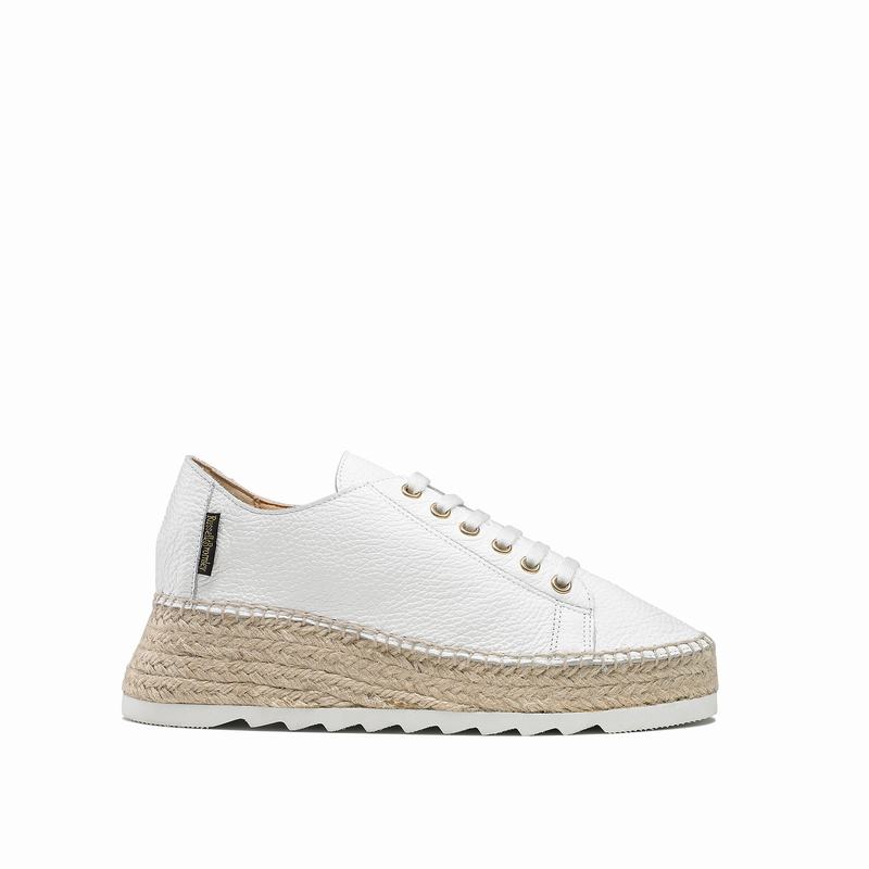 White Russell And Bromley Kick Back Women\'s Espadrilles | GED388PA
